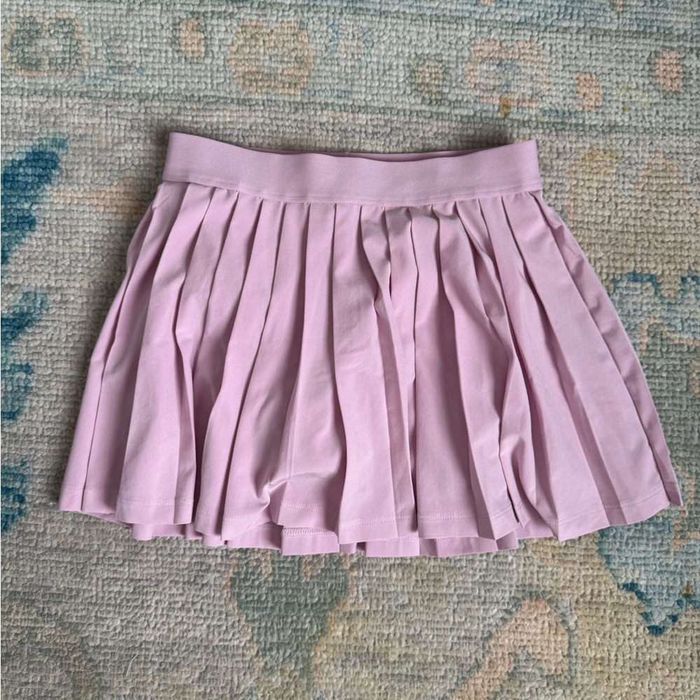 Athleta Girl New Pleat Perfect Skort Tennis Skirt pink size 8-10 yrs